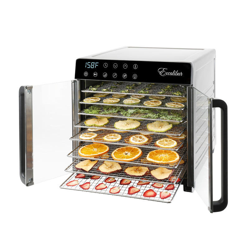 Excalibur 8 Tray Select Digital Dehydrator, in Stainless Steel