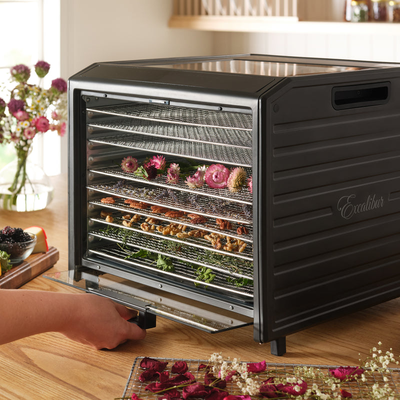 Excalibur 10 Tray Performance Digital Dehydrator, in Stainless Steel