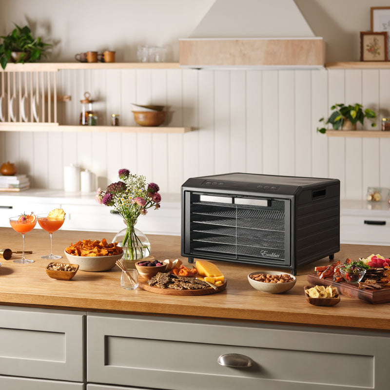 Excalibur 6 Tray Select Digital Dehydrator, in Stainless Steel