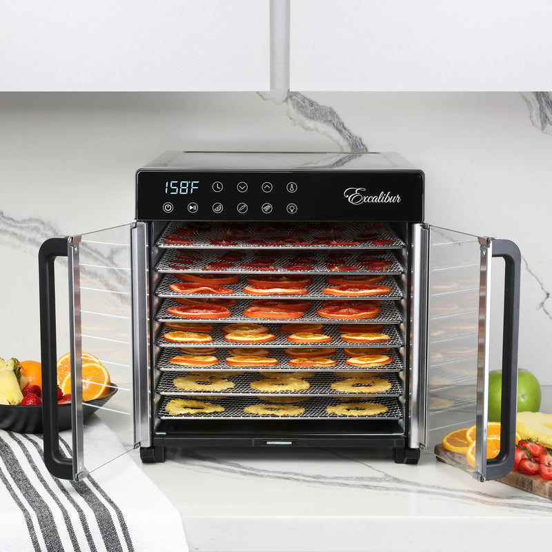 Excalibur 8 Tray Select Digital Dehydrator, in Stainless Steel