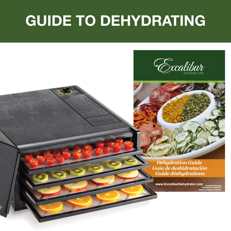 Excalibur 4-Tray Food Dehydrator, in Black