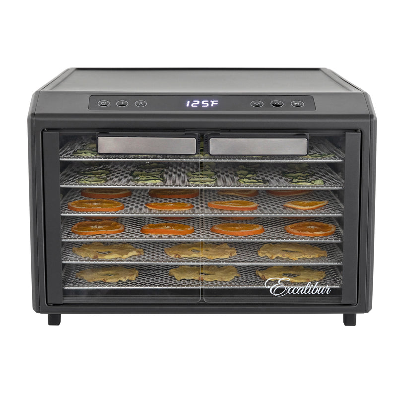 Excalibur 6 Tray Select Digital Dehydrator, in Stainless Steel