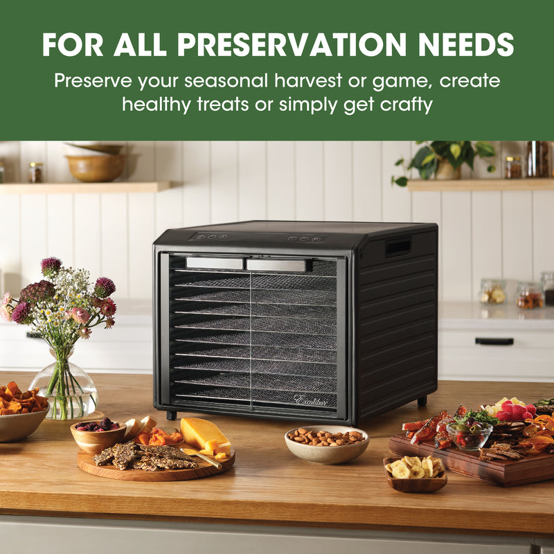 Excalibur 10 Tray Select Digital Dehydrator, in Stainless Steel