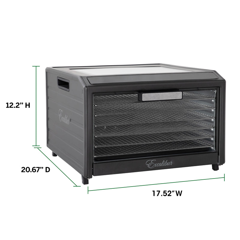 Excalibur 6 Tray Performance Digital Dehydrator, in Stainless Steel