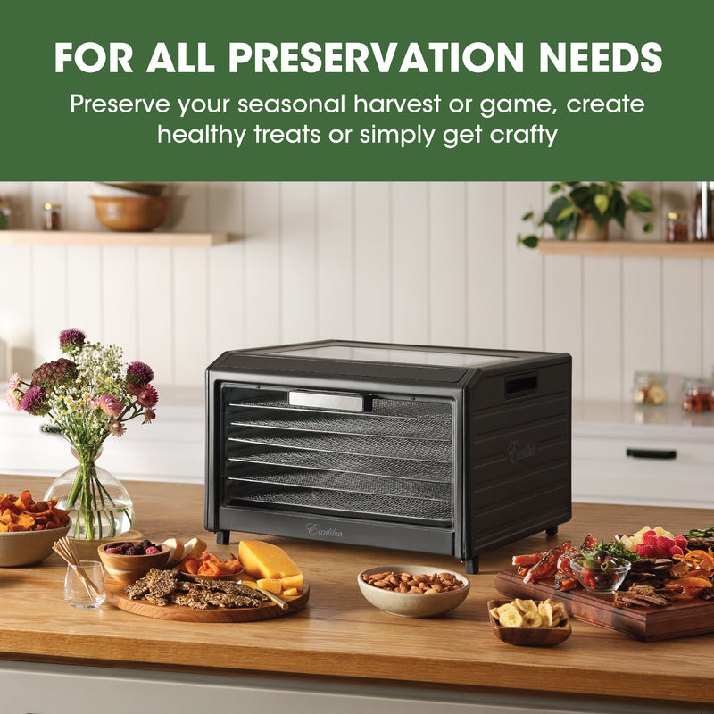 Excalibur 6 Tray Performance Digital Dehydrator, in Stainless Steel