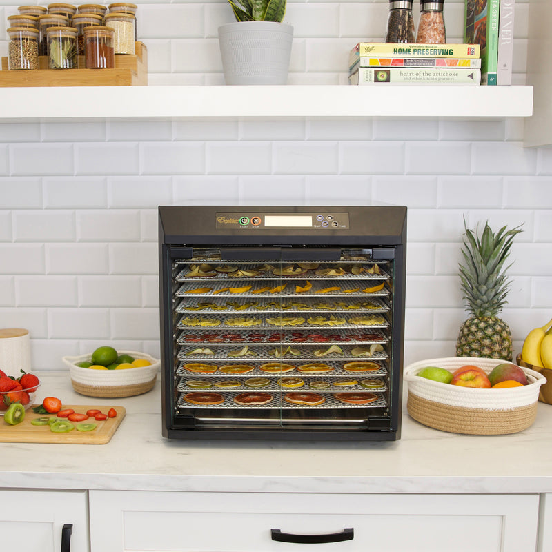 Excalibur 10 Tray Commercial Food Dehydrator with Two 99-Hour Timers, Stainless Steel