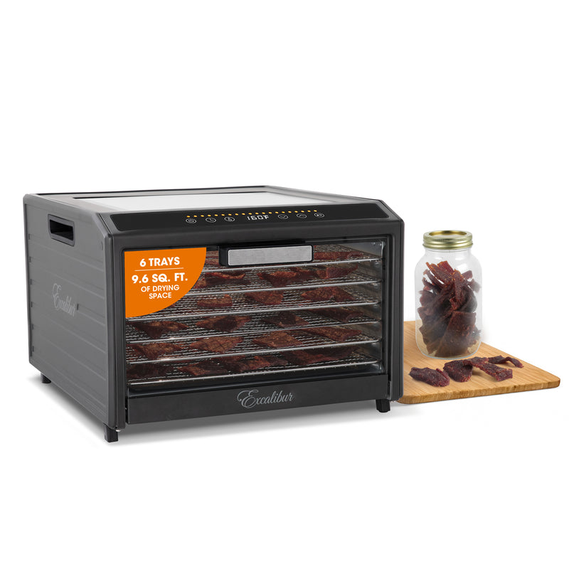 Excalibur 6 Tray Performance Digital Dehydrator, in Stainless Steel
