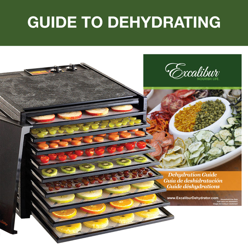 Excalibur 9-Tray Food Dehydrator with 26-HR Timer, in Black