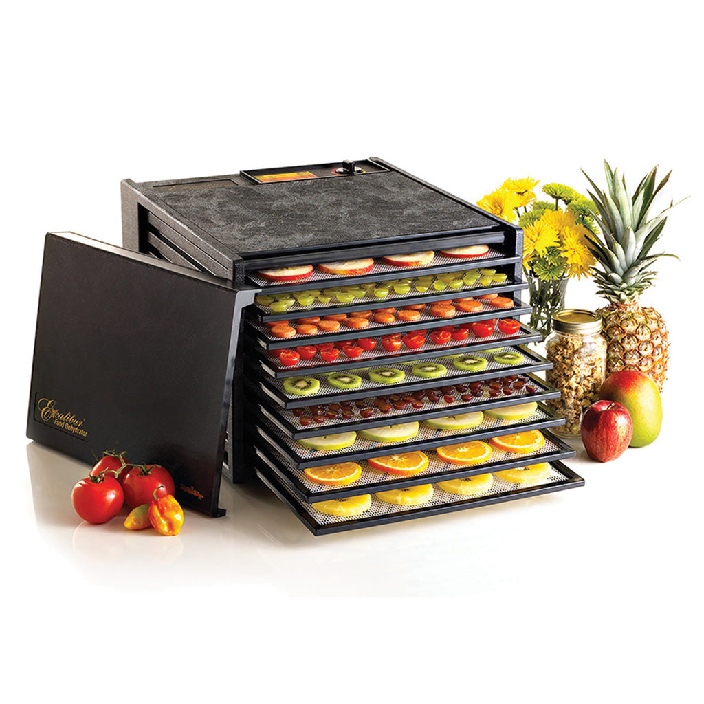 Excalibur 9-Tray Food Dehydrator, in Black