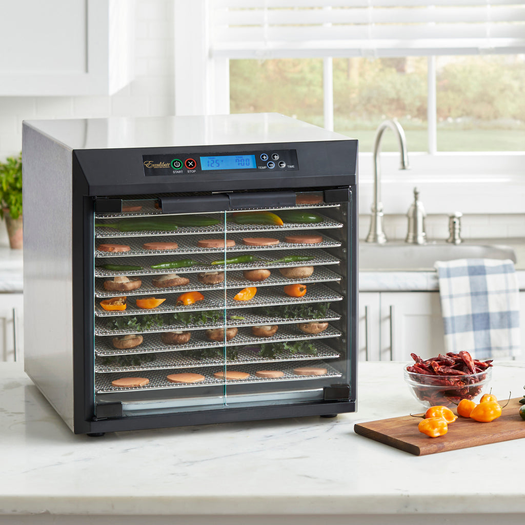 Excalibur 10 Tray Commercial Food Dehydrator with Two 99-Hour Timers